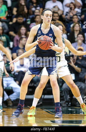 Tampa, FL, USA. 10th Jan, 2016. South Florida Bulls guard Courtney ...