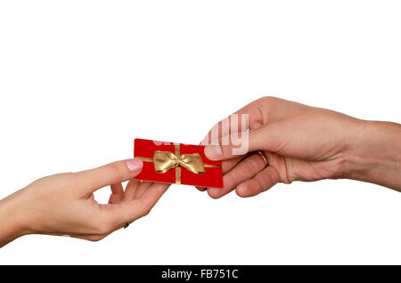 Concept Gift card Stock Photo