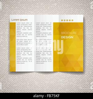Vector template for leaflet Stock Vector