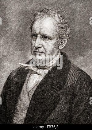 James Fenimore Cooper, 1789 – 1851.  American writer. Stock Photo