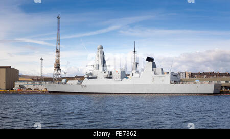 HMS Defender (D36) Type 45 or Daring-class Royal Navy air-defence destroyer.  Model Release: No.  Property Release: No.