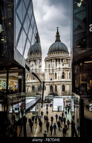 St Paul's Cathedral viewed from One New Change, London, UK. Stock Photo