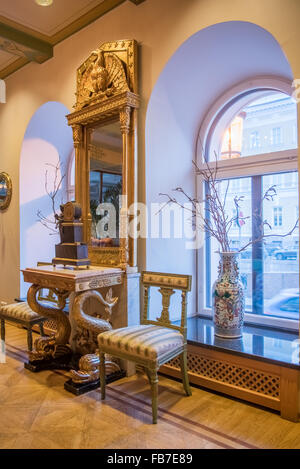 Saint Petersburg, Russia - November 16 2015.  Kempinski Hotel's interior. Stock Photo