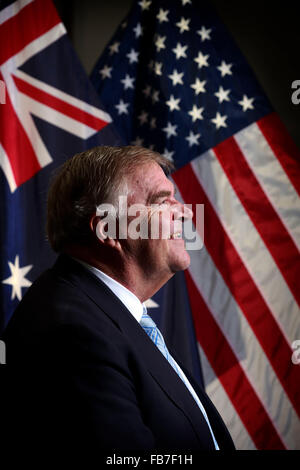 Australian Ambassador to the United States Kim Beazley pictured at the Embassy in Washington D.C.  - pic by Trevor Collens Stock Photo