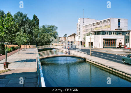 Hemel Hempstead England Water Gardens in 1976 Stock Photo