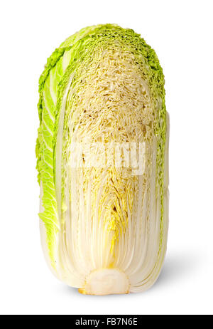 Half head of cabbage Chinese cabbage isolated on white background Stock Photo