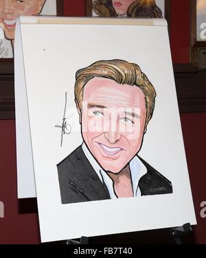 Michael Flatley portrait unveiling at Sardi's theatre district eatery  Featuring: Michael Flatley portrait Where: New York City, New York, United States When: 11 Dec 2015 Stock Photo