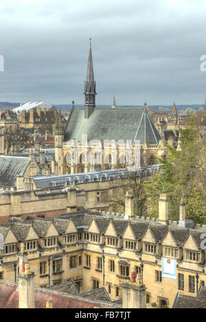 University of Oxford.  Exeter College Chapel  spires of oxford Stock Photo