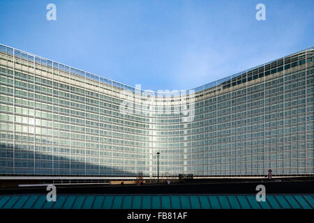Brussels Berlaymont Building. Headquarters of the European Commission, EC, the executive of the European Union, EU. Brussel Bruxelles Belgium Europe.
