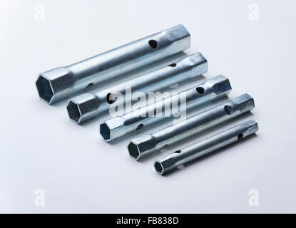 box spanner / wrench set Stock Photo