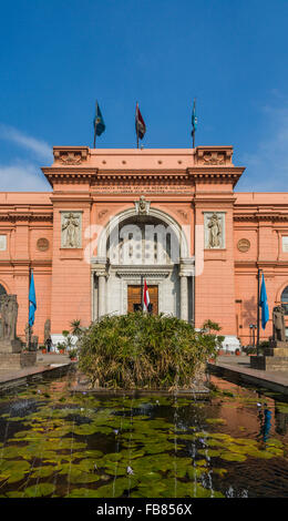 entrance facade, The Egyptian Museum, Cairo, Egypt Stock Photo