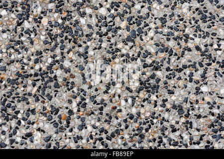 stone foot path made from small stones and concrete Stock Photo