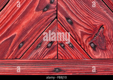 Red boards, a wooden background or texture Stock Photo