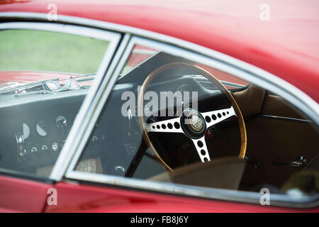 E Type Jaguar. Classic british sports car Stock Photo