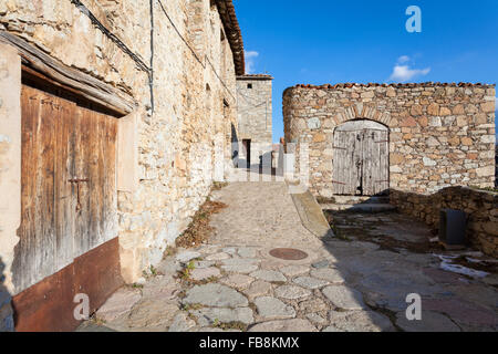 A rural streets of the little town called La Roca in Ripollès region, Catalonia. © Joan Gosa Badia Stock Photo