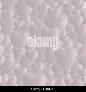Seamless geometric pattern with hearts Stock Vector
