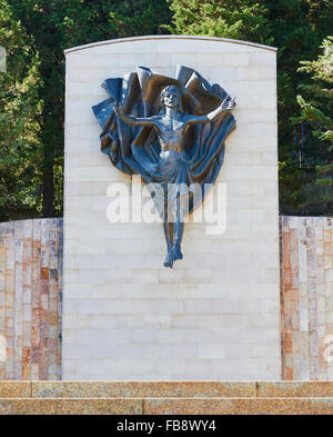 Bronze carving of Christ by Francesco Messina Via Crucis (way of the cross) San Giovanni Rotondo Foggia province Puglia Italy Stock Photo