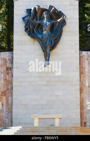 Bronze carving of Christ by Francesco Messina Via Crucis (way of the cross) San Giovanni Rotondo Foggia province Puglia Italy Stock Photo