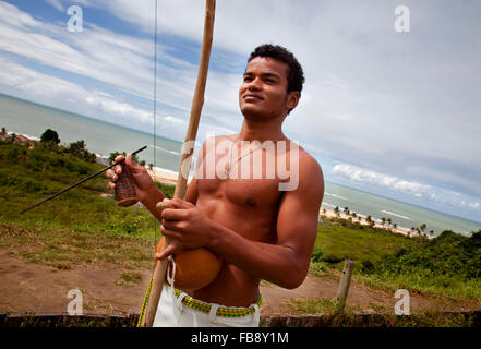 Capoeira teacher, Trancoso. Brazil Stock Photo