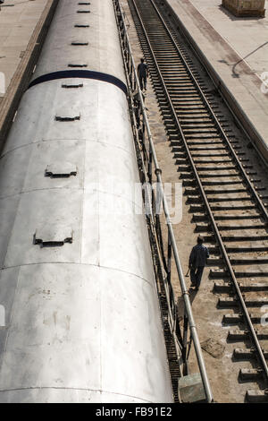 On the Indian Railways. Jaisalmer, Rajasthan, India. Stock Photo