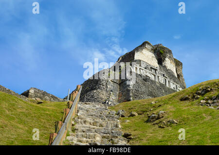 Xunantunich archaeological site of Mayan civilization in Western Belize Stock Photo