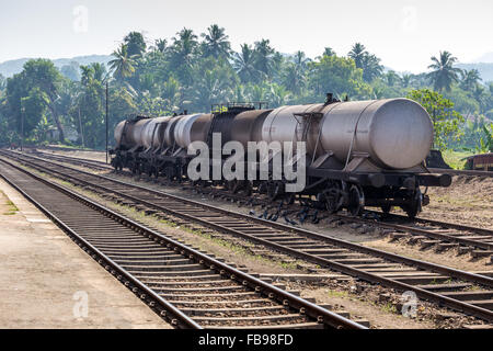 Rambukkana railway station, Sri Lanka, Asia Stock Photo