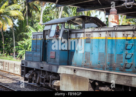 Rambukkana railway station, Sri Lanka, Asia Stock Photo