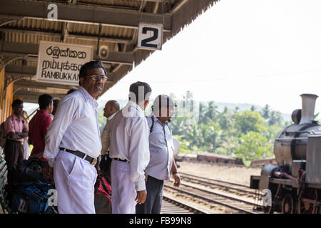 Rambukkana railway station, Sri Lanka, Asia Stock Photo