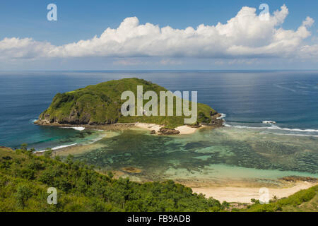 View to the islet Gili Nusa I Lombok I Indonesia Stock Photo