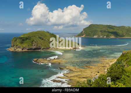 View to the islet Gili Nusa I Lombok I Indonesia Stock Photo