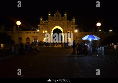 Maharaja's Palace, Mysore, Karnataka, India, Asia Stock Photo