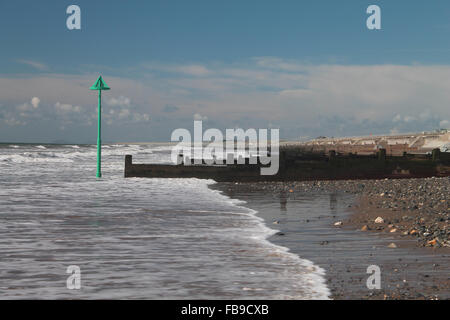 Tywyn beach mid Wales Stock Photo