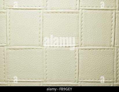 Texture artificial skin in the form of stitched squares Stock Photo