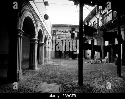 One of the oldest occupied buildings in Lima, Peru, infructuous intended for restoration Stock Photo