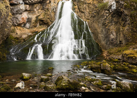 Golling waterfall, Golling, Hallein District, Salzburg, Austria Stock Photo