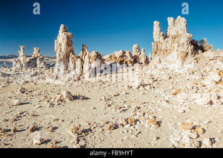 Tufa rock formations at South Tufa, Mono Lake, California Stock Photo