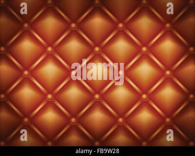 Leather textured background with buttons. Vector illustration. Stock Vector
