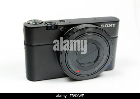 Sony RX100 compact digital camera. Stock Photo