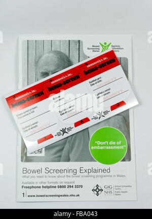 Bowel Screening set. Stock Photo