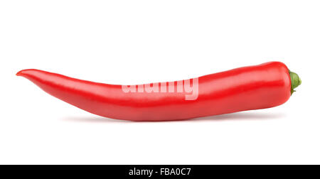 Red chilli pepper isolated on white Stock Photo