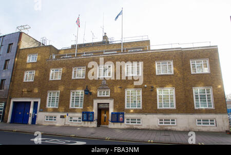 General View GV of Southwark Police Station, 323 Borough High St, London SE1 1JL Stock Photo