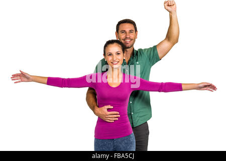 Couple posing for camera Stock Photo