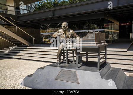 Sculpture of Manuel Bandeira, Rio de Janeiro, Brazil Stock Photo