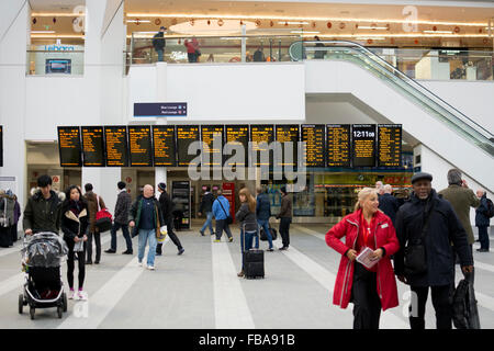 The atrium at New Street Station, Birmingham, United Kingdom Stock