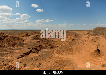 Bayanzag flaming cliffs in Mongolia Stock Photo - Alamy