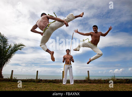 Capoeira, Trancoso. Salvador de Bahia. Brazil Stock Photo