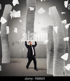 Endless stacks of sheets Stock Photo
