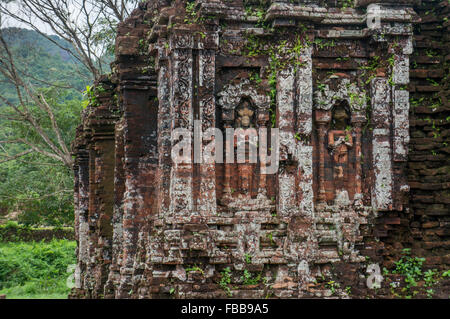 Details on one of the temples at My Son UNESCO world heritage, Vietnam Stock Photo