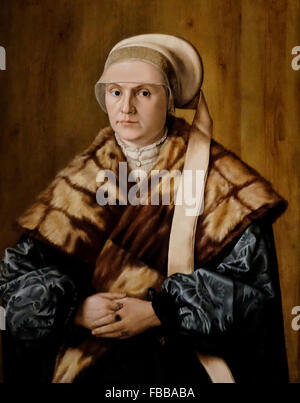 Portrait of a Woman - Barthel Beham - 1529 Stock Photo