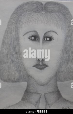 Portrait of girl smiling Stock Photo - Alamy